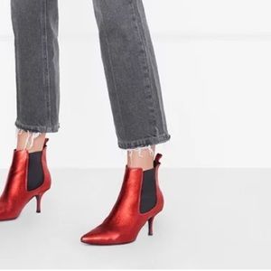 Anine Bing Red Stevie Boots